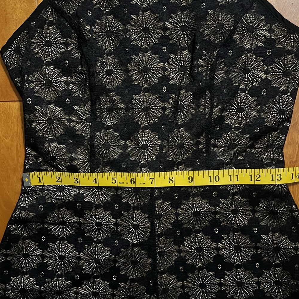 Bleuh Ciel Black Floral Lace Halter Romper Women’s Small Whimsigoth GNO Y2K - Picture 6 of 11